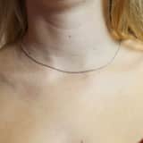 Gerecycled zilveren ketting schakel Singapore voor dames