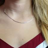 Kette aus 925 Silber mit Schlangengliedern
