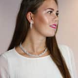 Red Carpet Byoux-Set aus Kette und Ohrringen