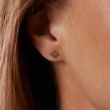 Ohrringe, 585 Gelbgold, Blume