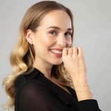 14Karaat geelgouden armband bedels met zirkonia