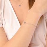 Zilveren armband disc