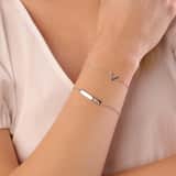 Armband aus 925 Silber, Steg