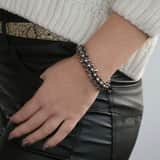 Stainless steel armband fantasieschakel