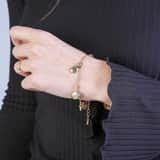 Bijoux goudkleurige bedelarmband voor dames