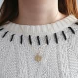 Bijoux goudkleurige ketting met hanger munt voor dames
