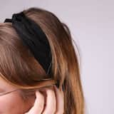 Stoffen Zwarte haaraccessoires voor dames in potje
