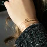 14 karaat geelgouden armband bar