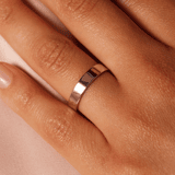 Silberring, glatt, 4 mm