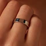 Zilveren ring glad 5mm