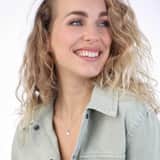 Zilveren ketting&hanger disc sterrenbeeld