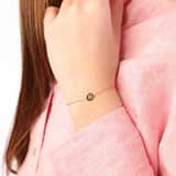Zilveren goldplated bedelarmband met sterrenbeeldhanger voor dames