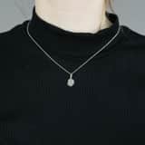 Anhänger, 925 Silber, Jungenkopf
