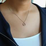 Bijoux zilverkleurige ketting met hanger sterrenbeeld Schorpioen voor dames