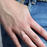 Bijoux zilverkleurige ring voor dames