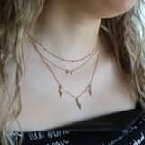 Goudkleurige bijoux ketting met hanger voor dames