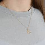 Weltkarten-Anhänger, 375 Gold