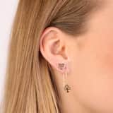 9 karaat oorbellen levensboom pull thru voor dames