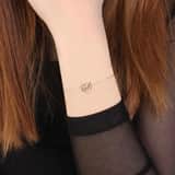 9 karaat armband hart opengewerkt Love