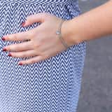 Gerecycled stainless steel armband bol/hart light sapphire kristal