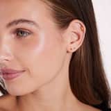 Helix-Piercing aus vergoldetem Edelstahl, Feder