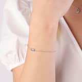 Zilveren armband schelp