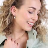 Zilveren earcuff glad