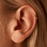 Zilveren earcuff zirkonia voor dames