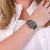 Casio Retro Digitaluhr silberfarben A168WEM-7EF