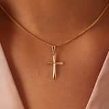 14 karaat gouden hanger kruis