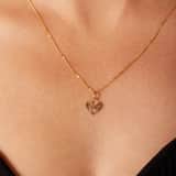 9 Karaat hanger hart met letter