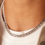 Halskette, 925 Silber, Gourmetglied