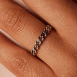 Ring aus 925 Silber Bali, Gourmet-Kettenglied