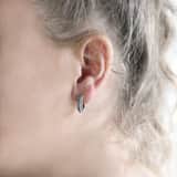 Ohrringe, 925 Silber, frz. Gourmetglied, 15 mm