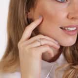 925 Silber-Ring, Steg mit Zirkonia