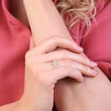 Zilveren ring met zirkonia