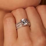 Zilveren ring met zirkonia