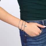 Armband-Set Endless, Edelstahl mit Kristall