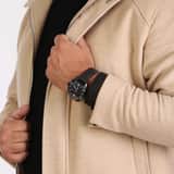 Pulsar heren horloge PZ4009X met leren band