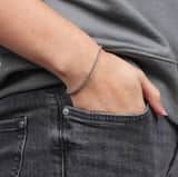 Zilveren bijoux fantasiearmband voor dames