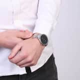 Q&Q horloge met stainless steel band
