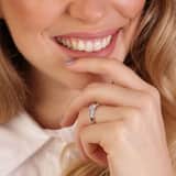 Ring, 925 Silber, mit Zirkonia
