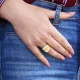 Bijoux goudkleurige ring voor dames