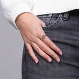 Bijoux goudkleurige ring voor dames