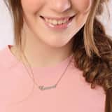 Zilveren naamketting Julia small voor dames