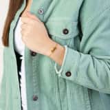 Namensarmband, 925 Silber, gold, elegant