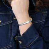 Edelstahlarmband Mesh-Band mit Kristall