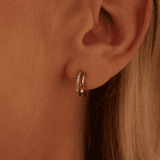 Ohrringe, 925 Silber, mit Zirkonia