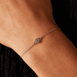 Armband, 925 Silber, Geburtsstein