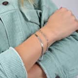 Zilveren armband closed forever